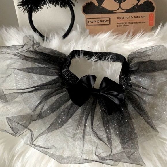 New XS Dog Costume Ears Headband and Tutu Set - Picture 3 of 5